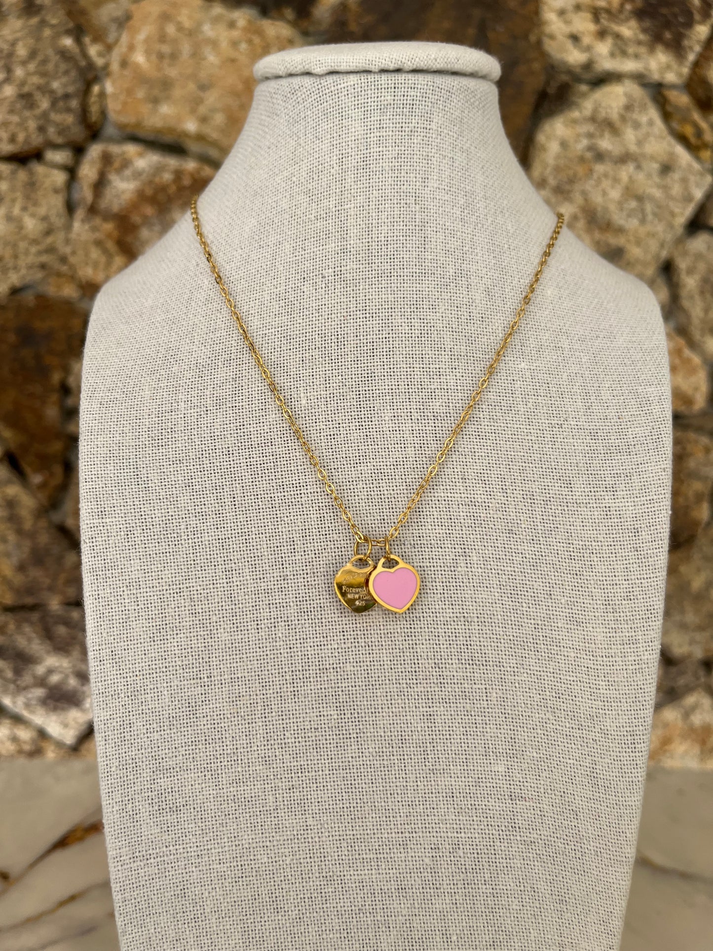 Collar Corazón Rosa