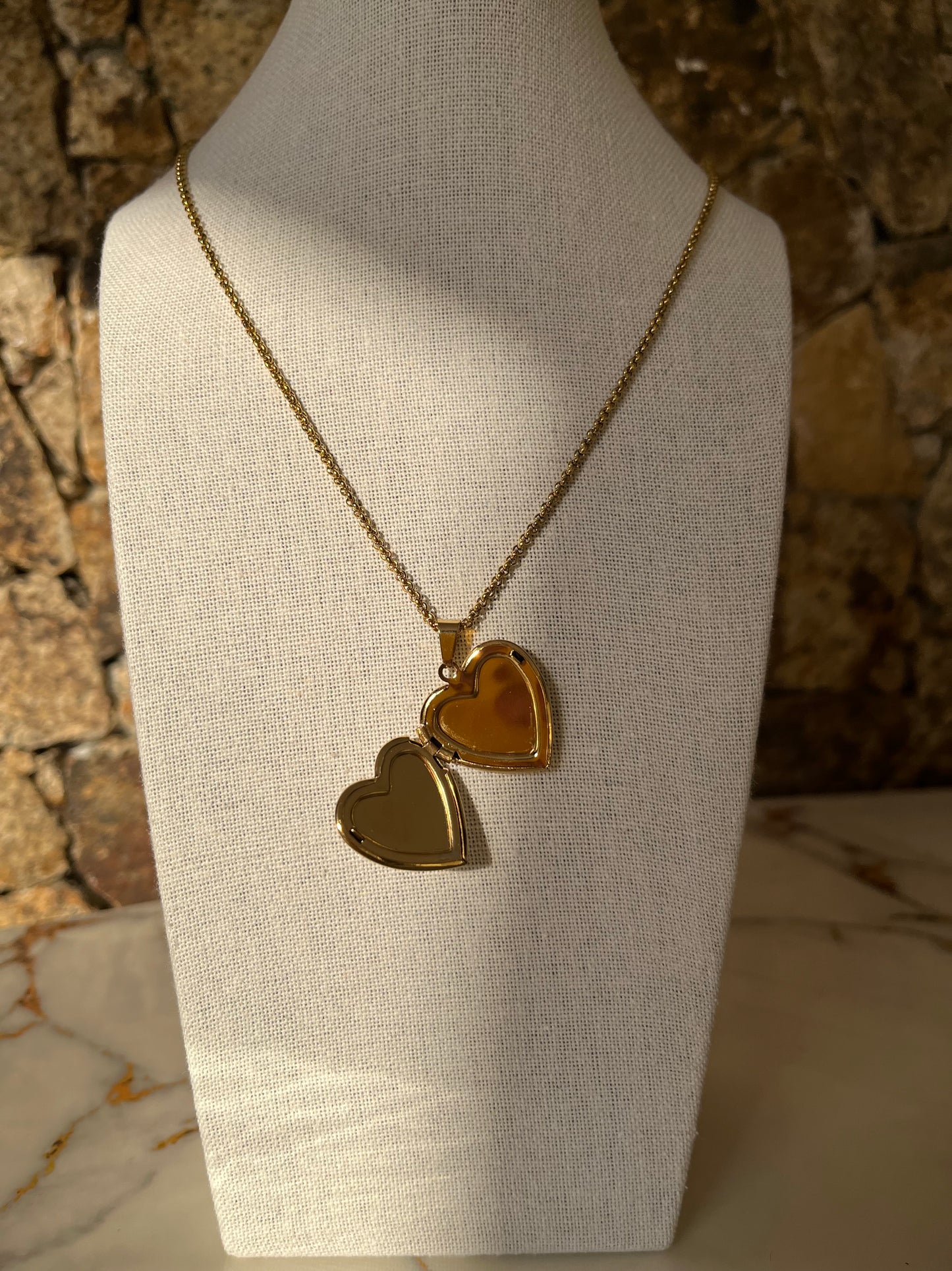 Relicario Corazón Blanco