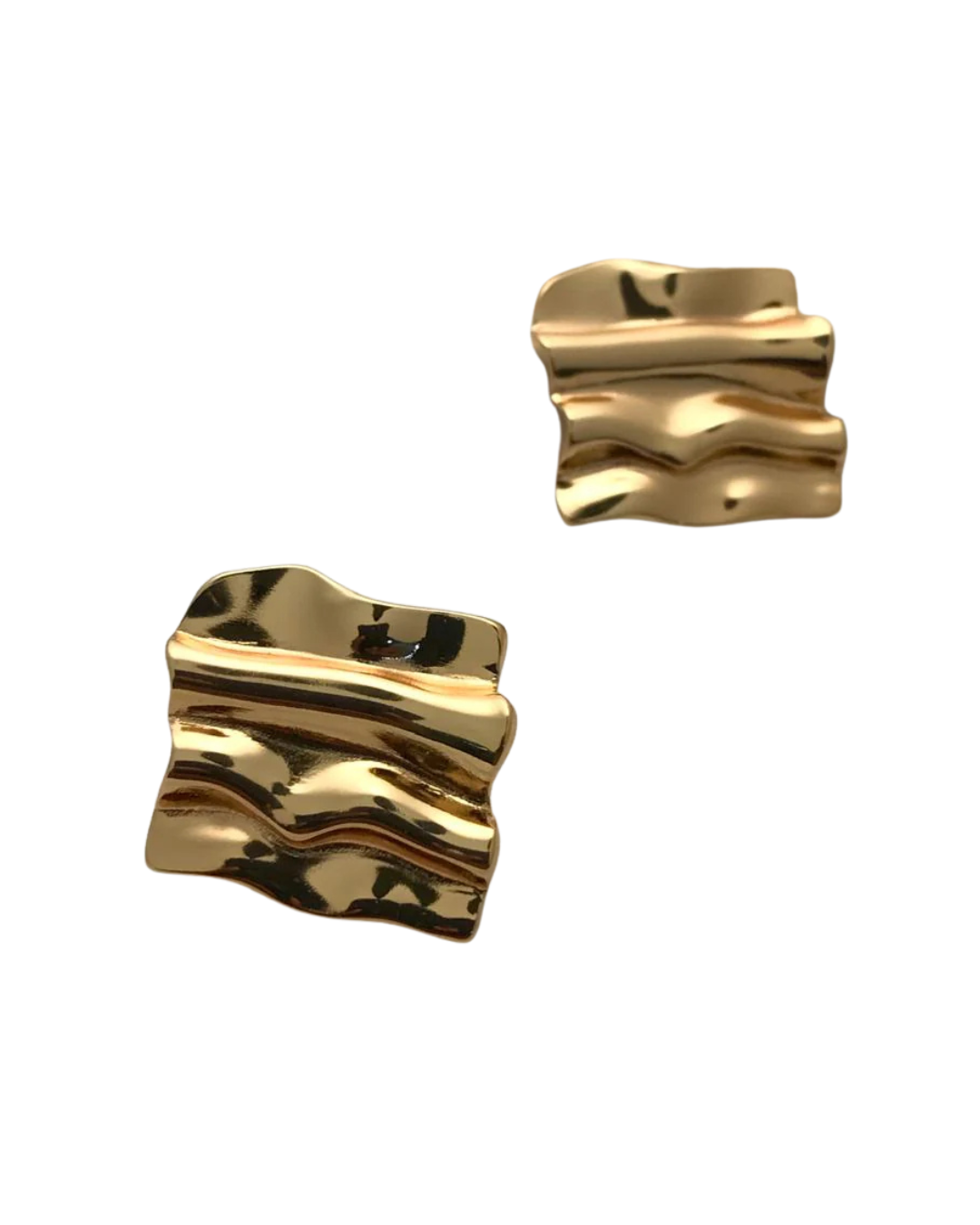 aretes cuadro corrugado