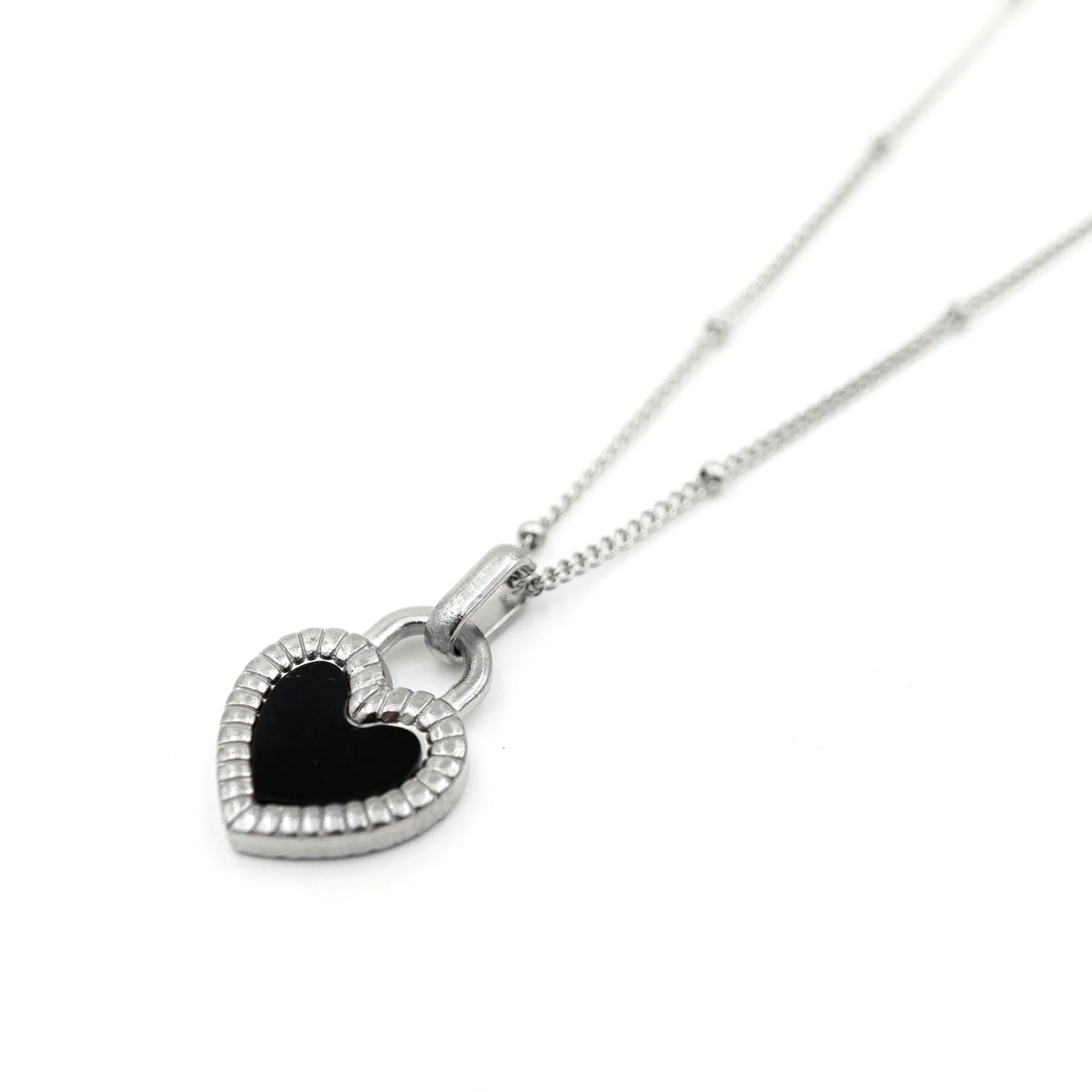 Collar corazon / Doble vista