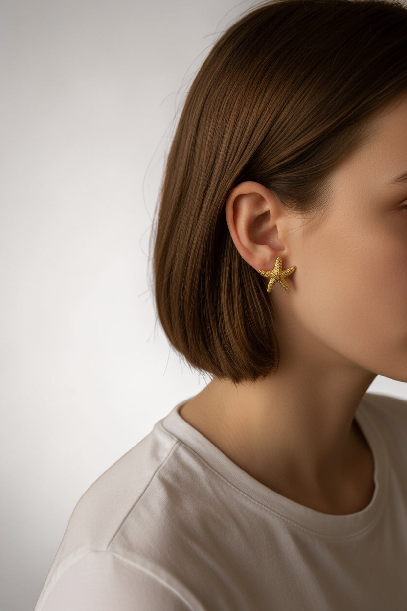 Aretes Estrella Gold