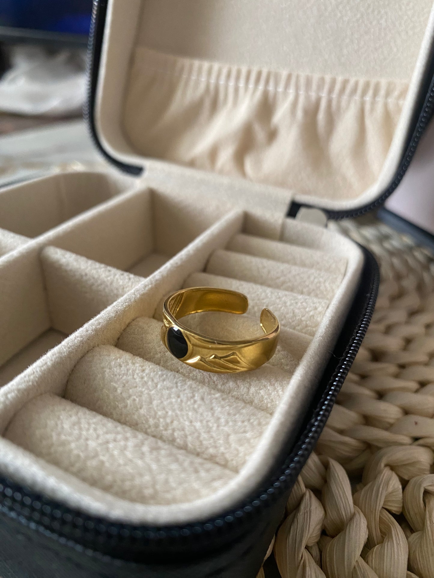 Anillo basico negro