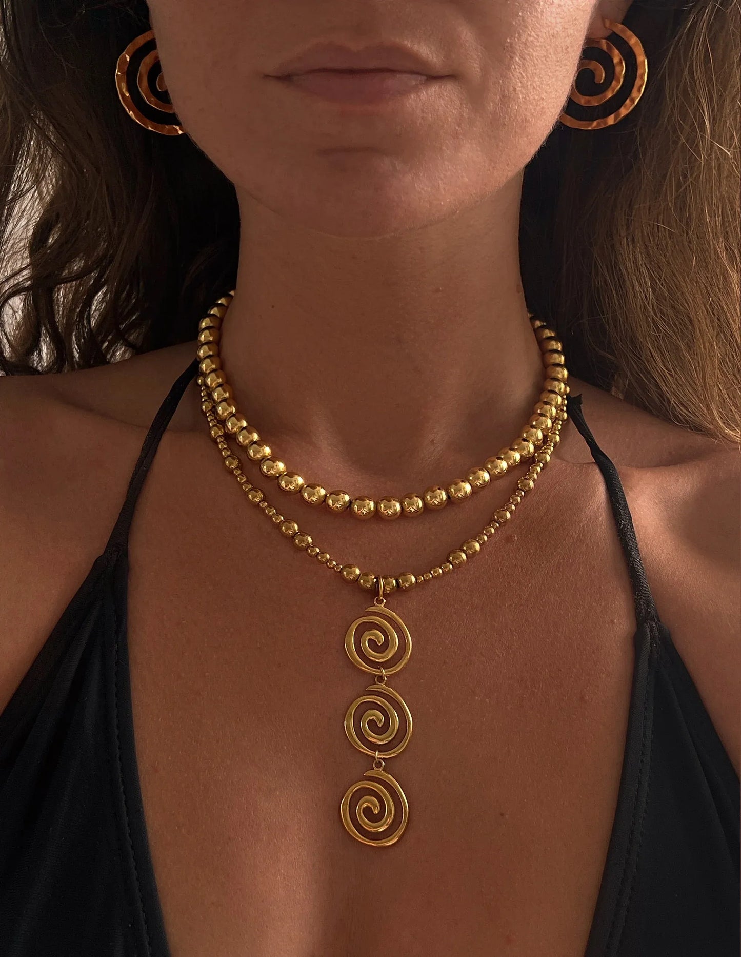 Collar chunky espirales