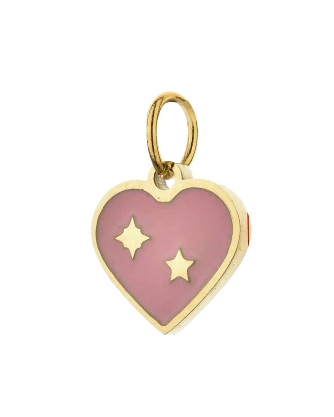 Charm corazon rosa pequeño