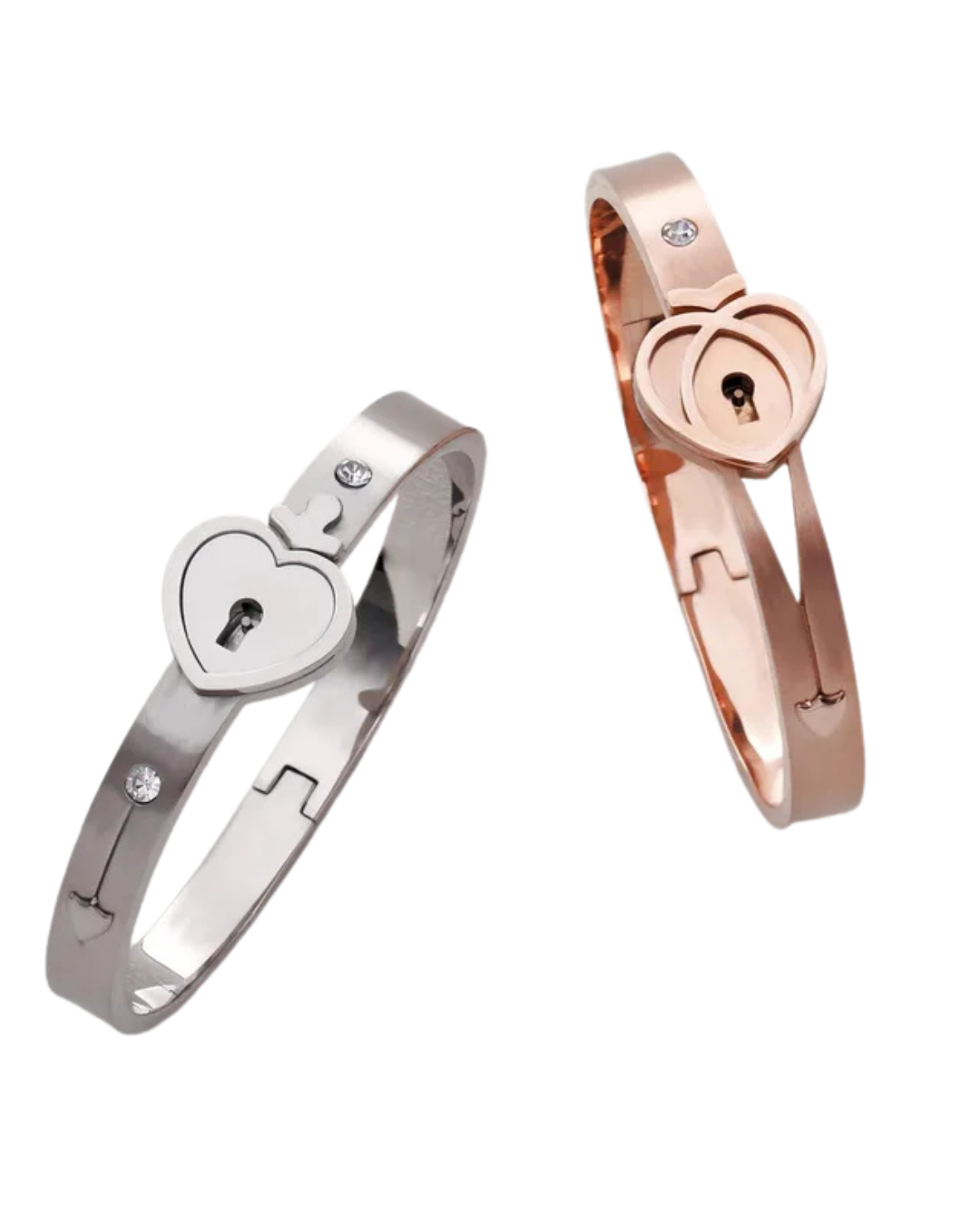 Pulsera corazon y collar llave eterna.