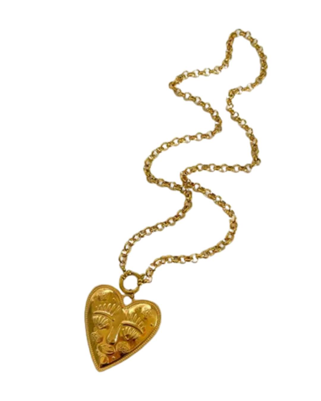 Collar largo corazon