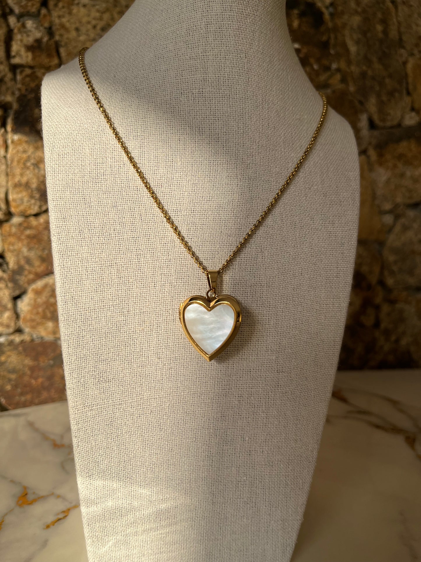 Relicario Corazón Blanco