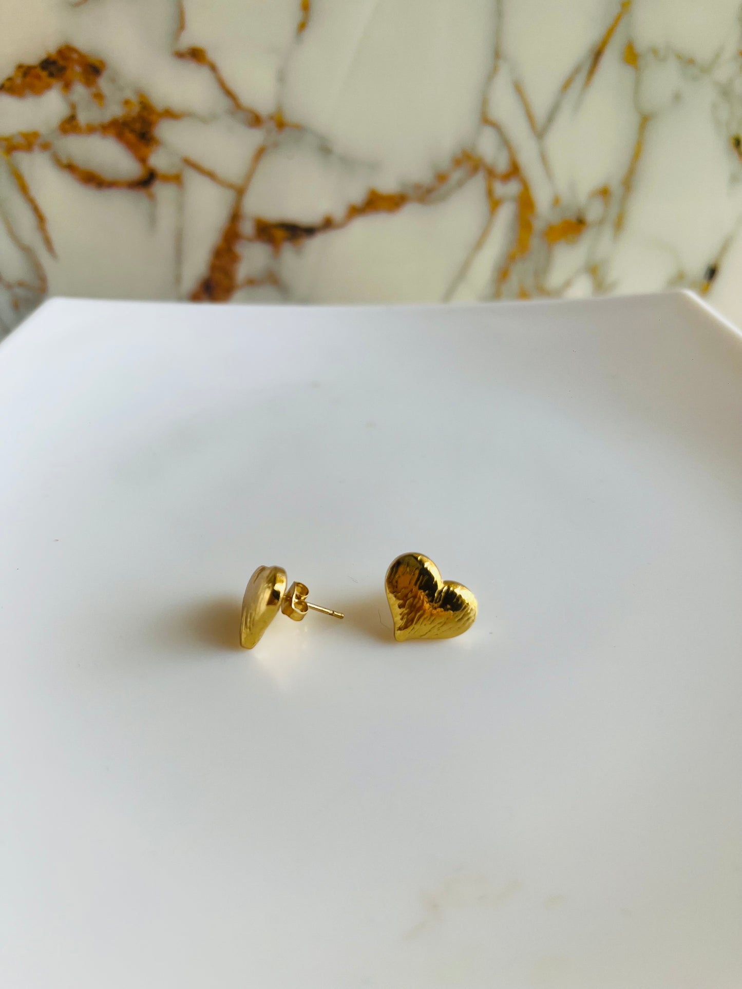 Aretes corazón globo