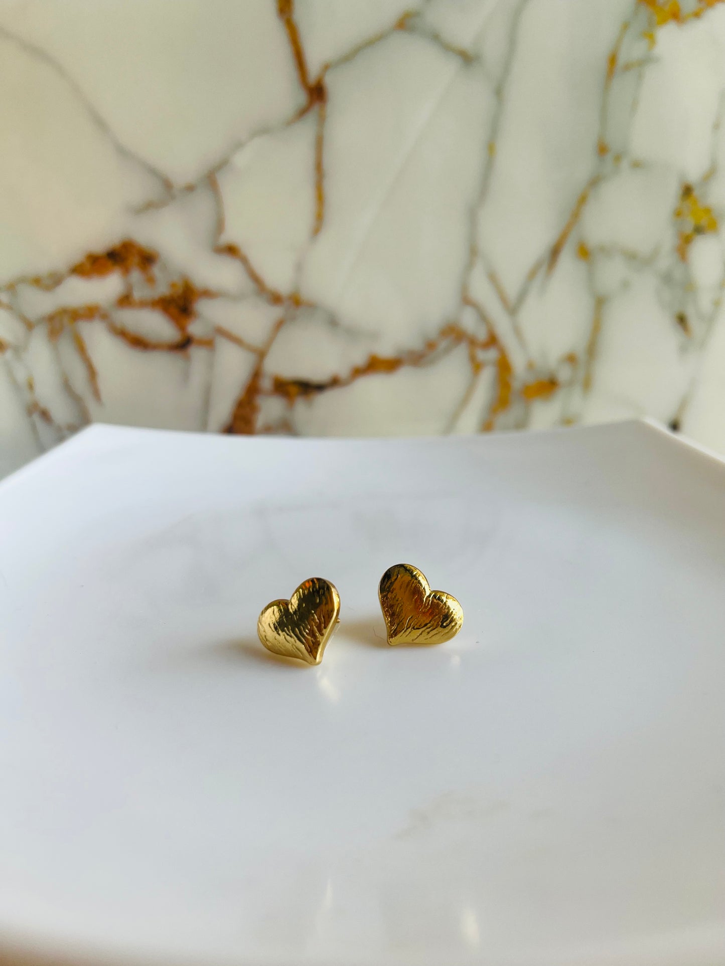 Aretes corazón globo