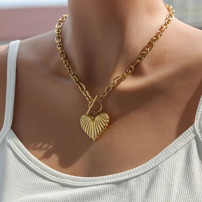 Collar Corazon chunky