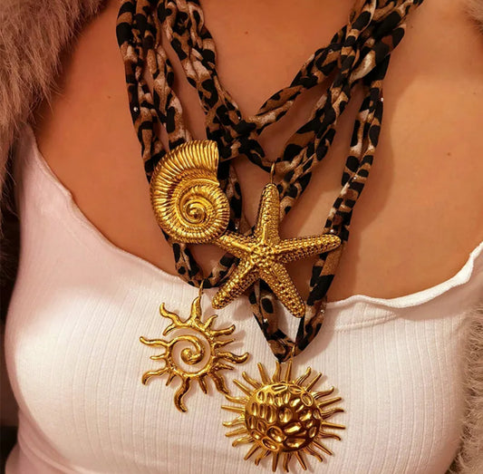 Collar animal print dijes mega