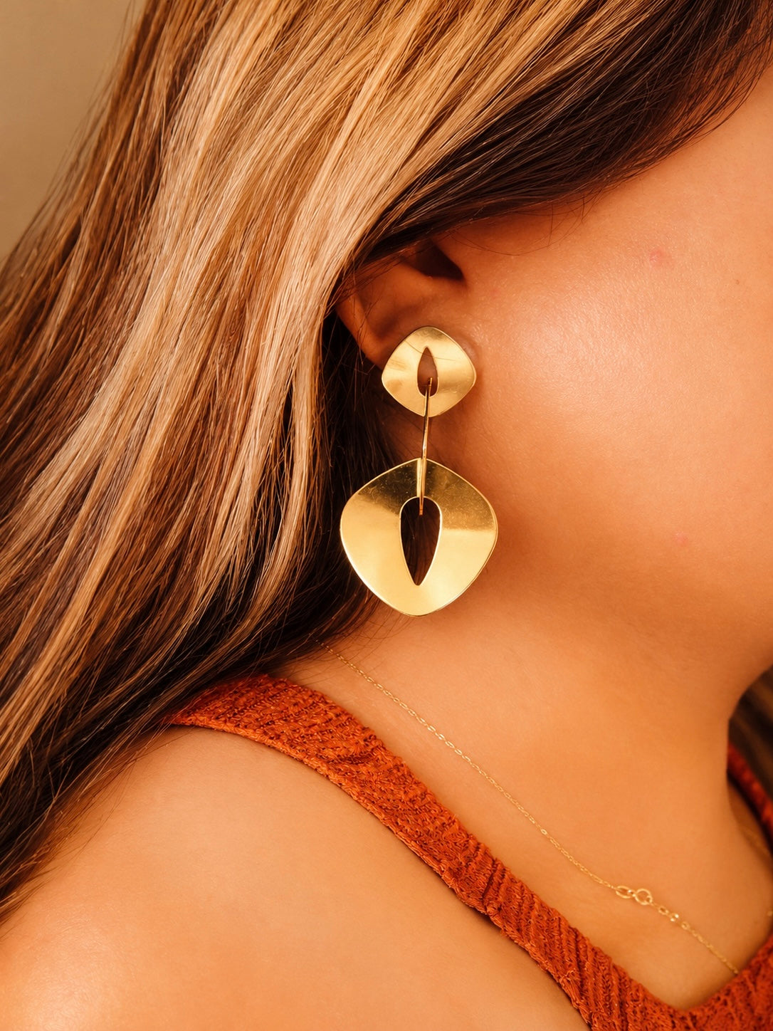 Aretes Eslabon Largos