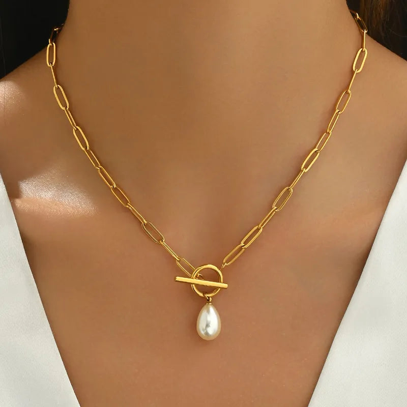 Collar Hebilla Perla